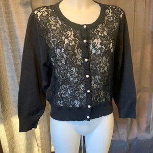 Karl Lagerfeld Lace Cardigan NWOT - Sz M